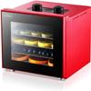 Electric Countertop Food Dehydrator Machine - 350-Watt Premium Multi-Tier Meat Beef Jerky Maker Fruit/Vegetable Dryer w/ 4 Stainless Steel Trays, Digital Timer, Temperature Control - NutriChef NCDH4S view 1