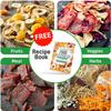 Electric Countertop Food Dehydrator Machine - 350-Watt Premium Multi-Tier Meat Beef Jerky Maker Fruit/Vegetable Dryer w/ 4 Stainless Steel Trays, Digital Timer, Temperature Control - NutriChef NCDH4S view 2