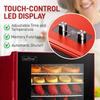 Electric Countertop Food Dehydrator Machine - 350-Watt Premium Multi-Tier Meat Beef Jerky Maker Fruit/Vegetable Dryer w/ 4 Stainless Steel Trays, Digital Timer, Temperature Control - NutriChef NCDH4S view 3