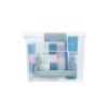 Best Kept Semi Satchel with Removable Dividers, Stackable Home Storage Organization Container, Clear with Sliver Latches and Handle view 3