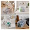 Best Kept Semi Satchel with Removable Dividers, Stackable Home Storage Organization Container, Clear with Sliver Latches and Handle view 4