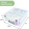 Best Kept Super Satchel Double Deep Compartment Box - Art Storage with 8 Removable Compartments | Smart Closure for Craft Supplies, Home & Office Improvement view 4