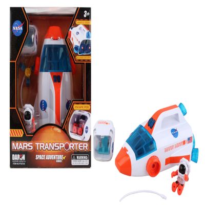 Daron Space Shuttle Toy, Spaceship for Kids with Lights and Sound, Astronaut Figure, Capsula and Accessories, Fun Space Gift Toys for Any Mission & Adventure-Space Adventure Series