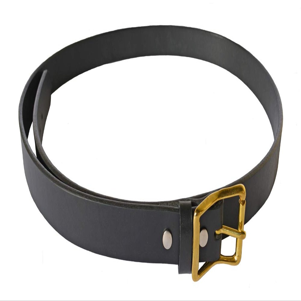 Steamer Trunk Retaining Girth Strap Black Leather
