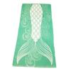 101 BEACH Summer Trendy Printed Large Beach Pool Towel - Personalization Available (Seafoam Green Mermaid Tail) view 1