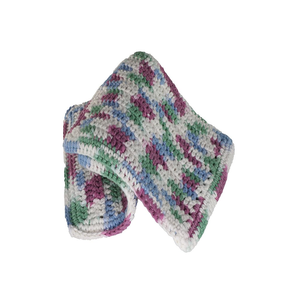 100% Cotton Hand Crocheted Potholder Pot Holder Hot Pad Doily Color: Freshly Pressed