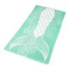 101 BEACH Summer Trendy Printed Large Beach Pool Towel - Personalization Available (Seafoam Green Mermaid Tail - Embroidered Name) view 2
