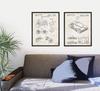 WUNDERKAMMER STUDIO PlayStation Controller and Console Patent Poster Prints - Video Game Wall Art - House Home Dcor - Kids Room Basement Decor - Set of 2-8 x 10 Framed Prints view 2