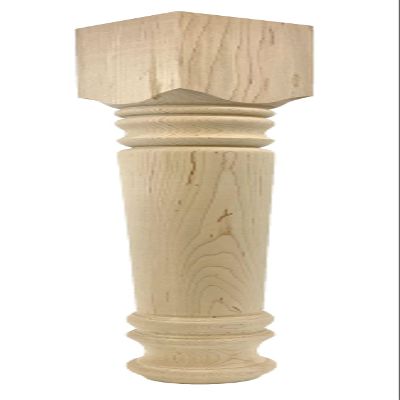 Highland Manor Wood Products Farmhouse Dining Table Leg - 29" Tall x 3 1/2" Wide - Unfinished Wooden Leg for Kitchen Dining Tables, Classic Home Decor, or Desks (Hard Maple) (1 Leg)