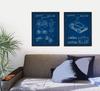 WUNDERKAMMER STUDIO PlayStation Controller and Console Patent Poster Prints - Video Game Wall Art - House Home Dcor - Kids Room Basement Decor - Set of 2-8 x 10 Framed Prints view 2
