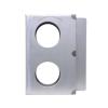 RTR_SJHTRA 1 Pieces of Gate Lockbox Double Hole Weldable Steel 6 3/4" x 4 3/8" x 1 1/2" Unpainted view 2