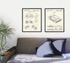 WUNDERKAMMER STUDIO PlayStation Controller and Console Patent Poster Prints - Video Game Wall Art - House Home Dcor - Kids Room Basement Decor - Set of 2-8 x 10 Framed Prints view 2