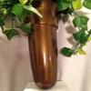 Crypt Cemetery Vase & Yellow Rose Silk Flowers Disc Base Ring Support for Epoxy view 3