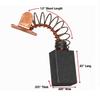 Motor Brush Set BP5000P08 or 1110004 .31" x .62" x .83" Works W Cybex Sole Fitness F80 Treadmill Slod Individual view 2
