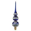 Blue Christmas Glass Christmas Tree Topper view 3