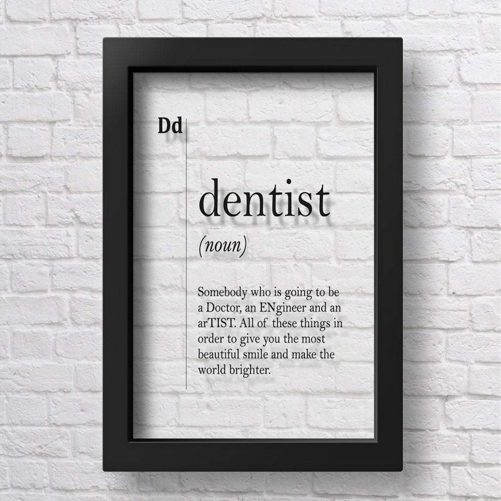 Marchak Transparent Dentist Definition Poster Dental Office