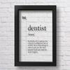 Marchak Transparent Dentist Definition Poster Dental Office view 1