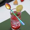 Rainbow Iced Tea Spoons, Kyraton Stainless Steel 7.5" Long Handle Mixing Spoon With Colorful Titanium Plating, Coffee Spoons, Stirring Bar Spoon, Cocktail Spoon, Latte Spoon Pack of 6 view 4