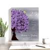 25 Year Anniversary Gift, Silver Anniversary, Traditional Gift, Personalized Gift For Couple, Purple, Custom Art Print on Paper, Canvas or Metal #1489 view 1