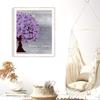 25 Year Anniversary Gift, Silver Anniversary, Traditional Gift, Personalized Gift For Couple, Purple, Custom Art Print on Paper, Canvas or Metal #1489 view 4