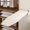 MYOYAY Wall Mounted Ironing Board 12 x 37 Inch Space-Saving 180 Swive Fold Away Ironing Board with Heat Resistant Cover for Home House Held Laundry with ManualWhite view 3