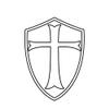 MAGNET Knight'S Templar Shield Knight Magnetic Vinyl Car Fridge Sticks to any Metal Surface 5" view 1