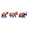 AONA Hand Carved Wooden Painted Horse Elephant Camel Handicraft- Unique Indian Handmade Camel Elephant Horse Sculpture - Perfect Home Decor Statues, Set of 3 Pcs view 1