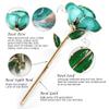 Sinvitron Gold Dipped Rose 24K Real Rose, Long Stem 24k Gold Plated Rose with Stand, Birthday Gift for Women,Gifts for Mom, Dipped Gold Rose for Anniversary, Mothers and Valentines Day (Light Blue) view 2