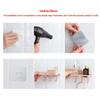 Bathroom Shelves WFF Wall-Mounted Soap Box, Sucker Soap Holder, Punch-Free Soap Box Drain Soap Toilet Soap Holder, with Hook-(4 Sets) (Color : C) view 3