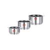 Sumeet Stainless Steel Tope/patila/cookware, 370, 550, 800ml, 3 Piece (Steel) view 1