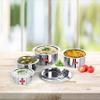 Sumeet Stainless Steel Friendly Tope/patila/cookware With Lids, 370ML, 550ML, 800ML, 1100ML, 4 Piece (Steel) view 3