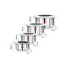 Sumeet Stainless Steel Friendly Tope/patila/cookware With Lids, 370ML, 550ML, 800ML, 1100ML, 4 Piece (Steel) view 4