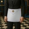 31st Degree with Gold Cross Scottish Rite Masonic Apron - [White] view 4