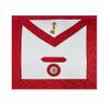7th Degree Scottish Rite Masonic Apron - [Red & White] view 2
