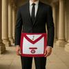 7th Degree Scottish Rite Masonic Apron - [Red & White] view 3
