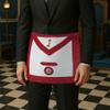 7th Degree Scottish Rite Masonic Apron - [Red & White] view 4