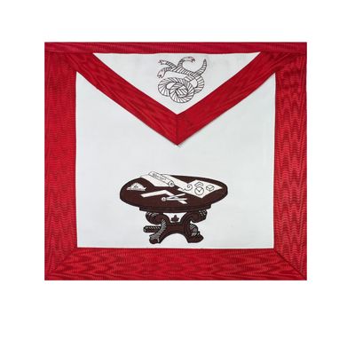 22nd Degree Scottish Rite Masonic Apron - [Red & White]