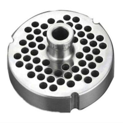 #52 Meat Grinder Plates with Hubs - Cozzini Cutlery Imports - Choose Your Size (1/4 in. - 6mm - Large Burger Grind)