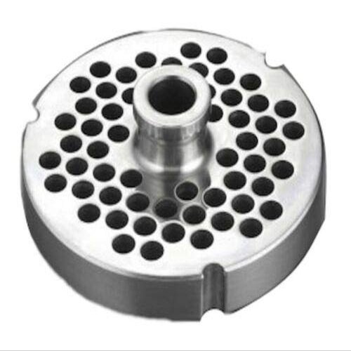 #52 Meat Grinder Plates with Hubs - Cozzini Cutlery Imports - Choose Your Size (1/4 in. - 6mm - Large Burger Grind)