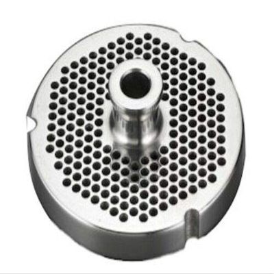 #52 Meat Grinder Plates with Hubs - Cozzini Cutlery Imports - Choose Your Size (5/32 in. - 4mm - Fine Burger Grind)