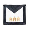 10th Degree Scottish Rite Masonic Apron - [Black & White] view 1