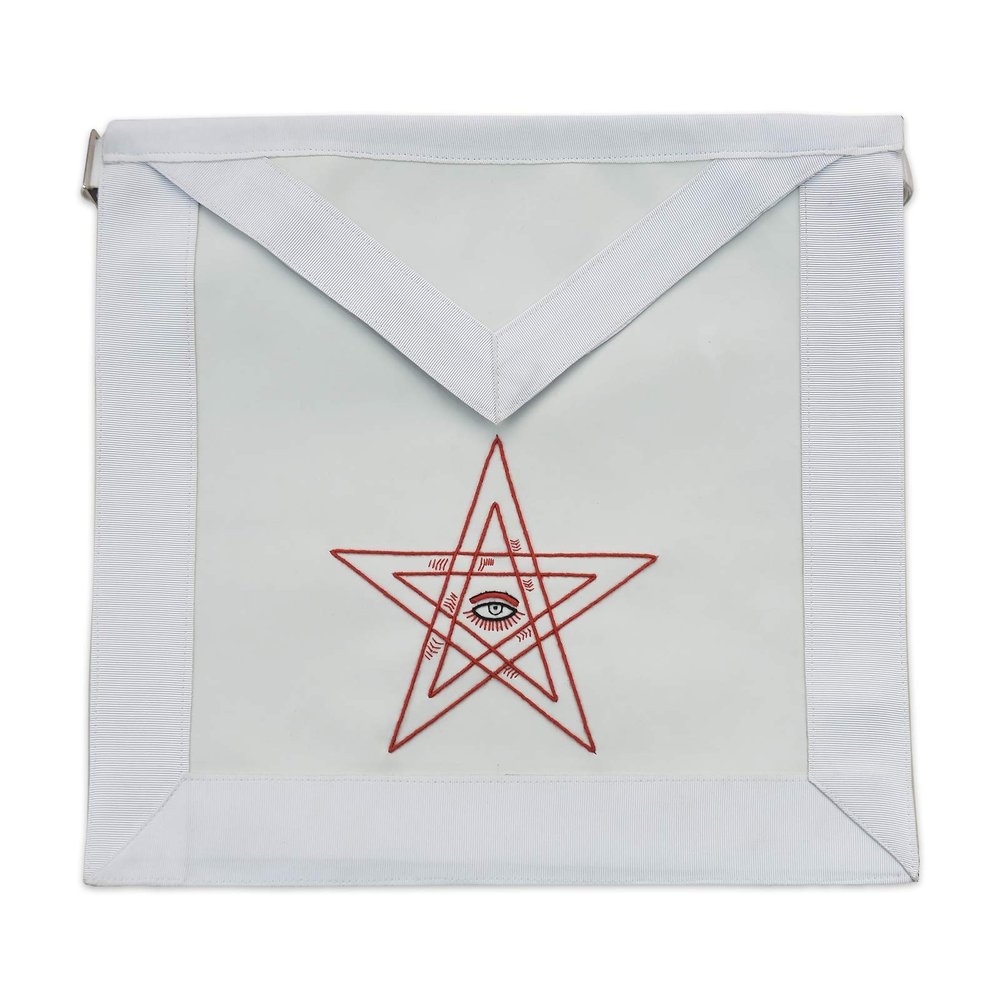 28th Degree Scottish Rite Masonic Apron - [White]