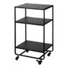 YAMAZAKI Home Tower 3-Tier Trolley Rolling Metal Heavy-Duty Storage Cart Organizer with Casters/Utility Cart for Kitchen/Bathroom, 32" - Steel - view 1