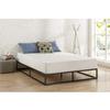 Fast Furnishings Twin Size 10-inch Low Profile Modern Metal Platform Bed Frame with Wooden Slats view 1