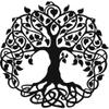 Badger Steel USA - Tree of Life - Metal Wall Art - 24" X 24" - Black view 2