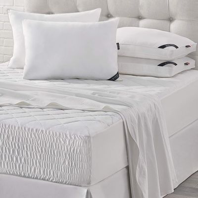 Five Queens Court Royal Fit Waterproof Mattress Pad, White, 39X76 Twin