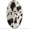 Cow Print Poly Cotton Fabric 65% Cotton & 35% Polyester | 60 Inches Wide Fabric | Perfect for Wedding Decorations, Tablecloth, Runners and Curtain Panels (Black, 5 Yards) view 1