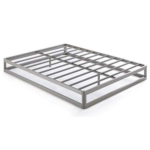 Fast Furnishings King Size Modern Low Profile Heavy Duty Metal Platform Bed Frame