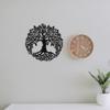 Badger Steel USA - Tree of Life - Metal Wall Art - 18" X 18" - Black view 3