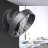 Bladeless Fan, 180 Adjustable, 90 Rotation, Ultra-Quiet Leafless Oscillating Fan, with Remote Control/Timer, Black/Grey, 26W view 1